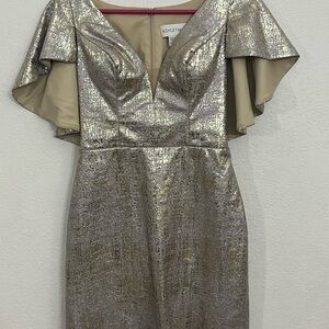 Gold Metallic Dress